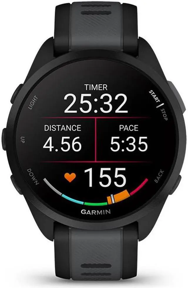 Alt view image 2 of 8 - Garmin Forerunner 165, Black/Slate Grey | GPS Running Smart Watch 010-02863-20