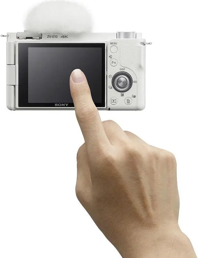 Alt view image 19 of 19 - Sony Alpha ZV-E10 - APS-C Interchangeable Lens Mirrorless Vlog Camera - White