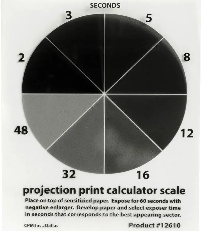 Main image of Adorama Delta Enlarging Print Projection Scale Exposure Aid, 4x5" Size #DE-12610