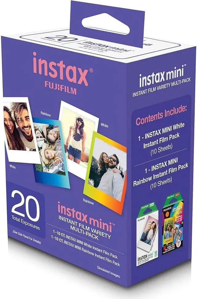 Alt view image 3 of 3 - Fujifilm Instax Mini Instant Film Variety Value Pack, 20 Exposures #600021109