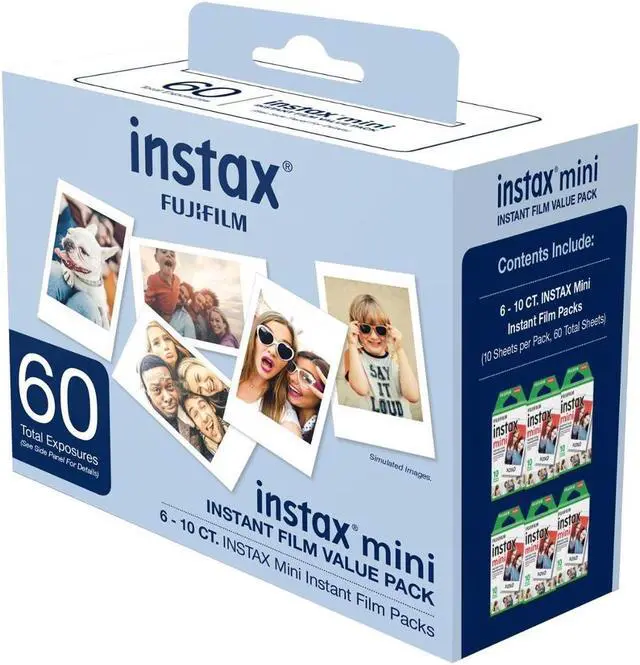 Alt view image 4 of 6 - Fujifilm Instax Mini White Instant Film, 120 Exposures, with Photo Album