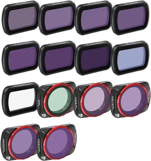 Main image of Freewell Mega Lens Filter Kit for DJI Osmo Pocket 3 Gimbal Camera, 14-Pack