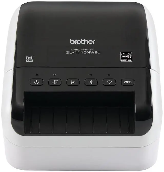 Alt view image 11 of 14 - Brother QL-1110NWB Desktop Direct Thermal Monochrome Label Printer