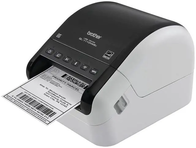 Alt view image 12 of 14 - Brother QL-1110NWB Desktop Direct Thermal Monochrome Label Printer