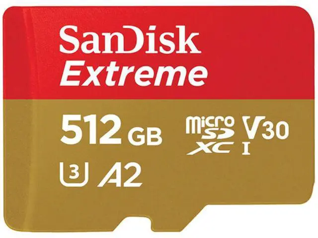 Alt view image 9 of 12 - SanDisk 512GB Extreme Class 3/UHS-I (U3) V30 microSDXC 190 MB/s Read 130 MB/s Write