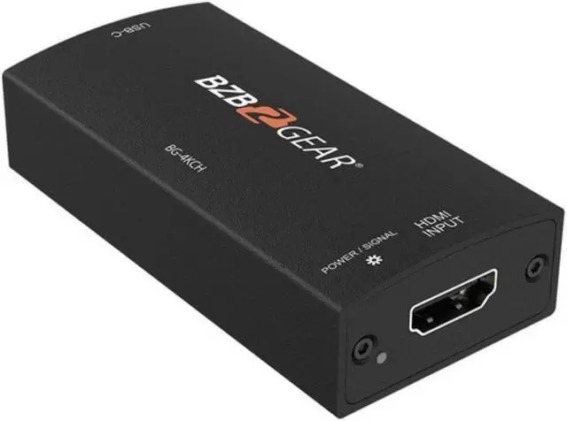Alt view image 8 of 14 - BZBGEAR USB-C 4K UHD HDMI Video Capture Box with Scaler
