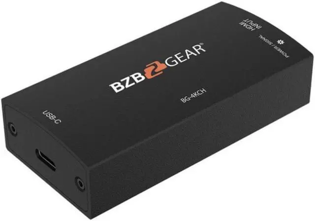Alt view image 9 of 14 - BZBGEAR USB-C 4K UHD HDMI Video Capture Box with Scaler