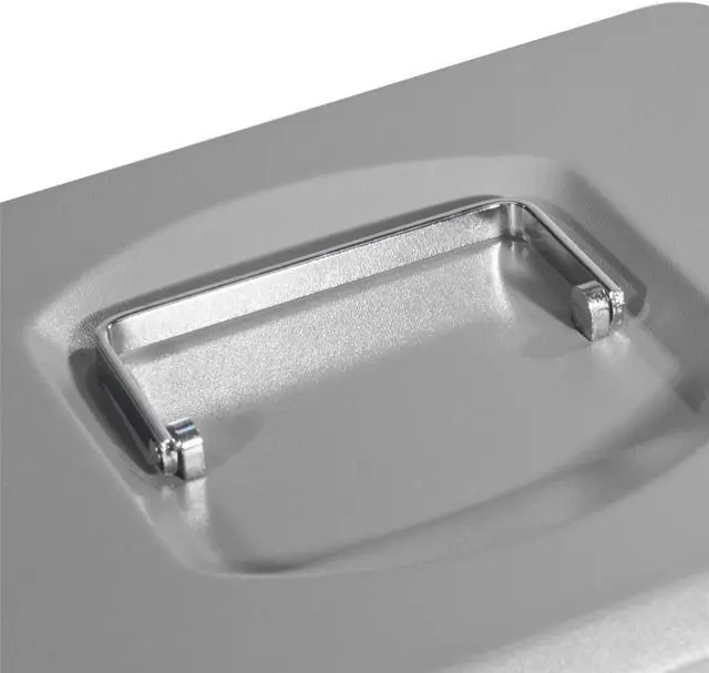 Alt view image 8 of 8 - 10 Inch Gray Cash Box with Combination Lock