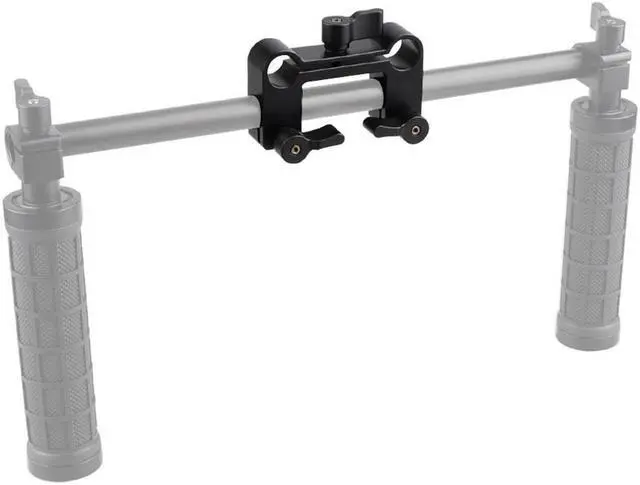 Alt view image 2 of 5 - CAMVATE 15mm Rod Offset Railblock 90 Degree DSLR Support Set with Black Knob