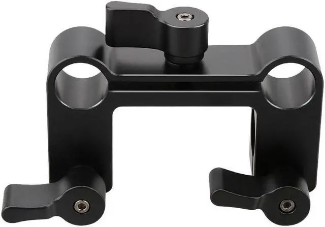 Alt view image 5 of 5 - CAMVATE 15mm Rod Offset Railblock 90 Degree DSLR Support Set with Black Knob