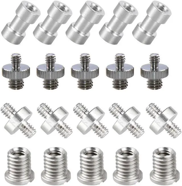 Main image of CAMVATE 1/4" & 3/8" Thread Screw Assortment Kit for DSLR Camera Cage Rig & Accessories Assembly, 20 Pieces