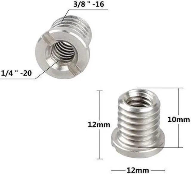 Alt view image 3 of 5 - CAMVATE 1/4" & 3/8" Thread Screw Assortment Kit for DSLR Camera Cage Rig & Accessories Assembly, 20 Pieces