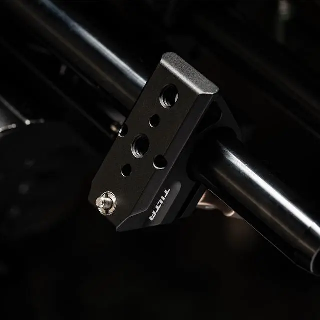 Alt view image 4 of 7 - Tilta 15mm Rod Holder to NATO Rail Attachment, Black
