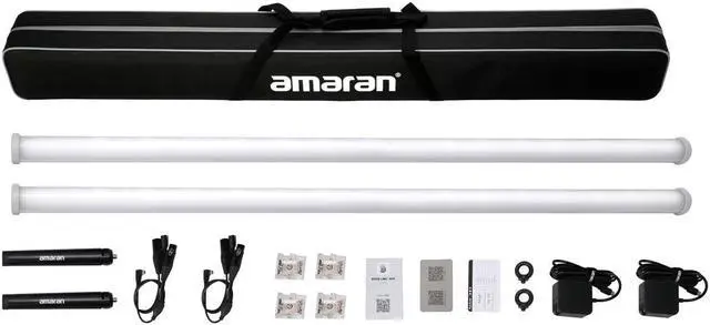 Alt view image 8 of 14 - Amaran RGBWW PT4c LED Ultra-Portable Battery-Powered 4-Feet Pixel Tube (2-Pack)