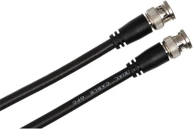 Alt view image 2 of 4 - Hosa Technology 3' BNC to BNC Pro 75-Ohm Coax RG-6/U Cable #BNC-06-103