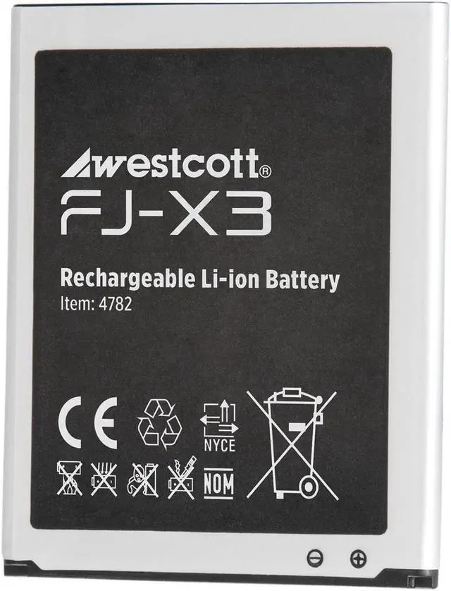 Alt view image 2 of 5 - westcott fj-x3 lithium-ion battery (compatible with fj-x3 m & fj-x3 s)