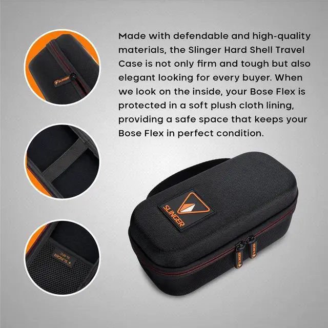 Alt view image 5 of 7 - Slinger Hard Shell Travel Case with USB Charger for Bose Flex Speaker #SL-BFC