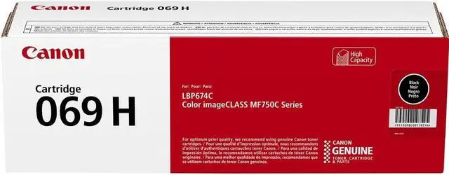 Alt view image 8 of 9 - Canon 069 H Black High Yield Toner Cartridge (5098C001) CNM5098C001