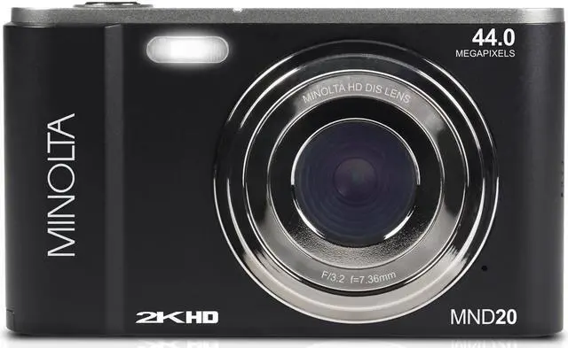 Alt view image 7 of 12 - MINOLTA MND20 44 MP / 2.7K Ultra HD Digital Camera (Black)