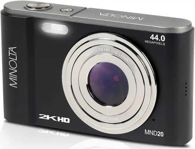 Alt view image 8 of 12 - MINOLTA MND20 44 MP / 2.7K Ultra HD Digital Camera (Black)