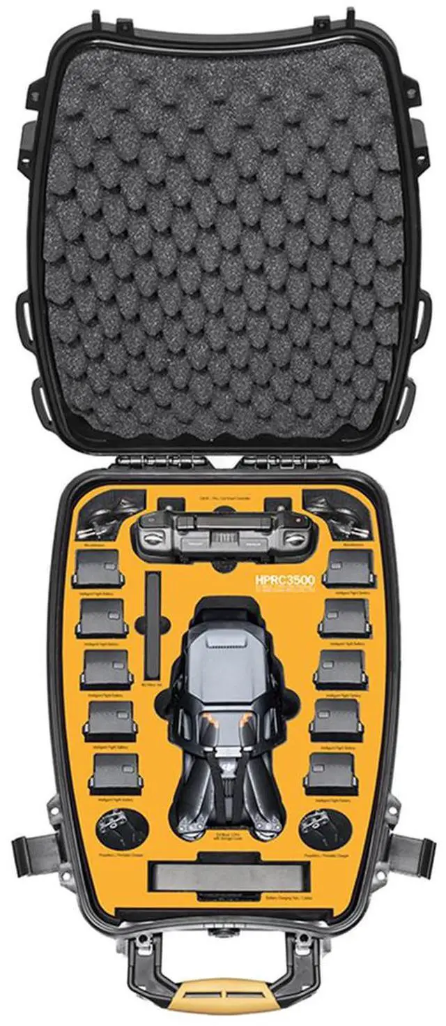 Alt view image 6 of 6 - HPRC 3500 Watertight Backpack for DJI Mavic 3 Pro Cine Premium and Fly More Combo, Black