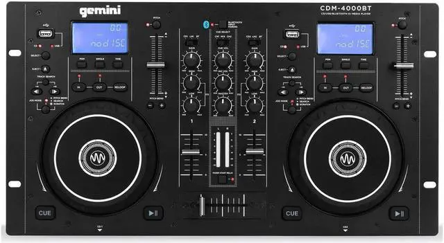 Alt view image 18 of 20 - Gemini Sound Pro StandAlone DJ Dual Deck Media Player Mixer