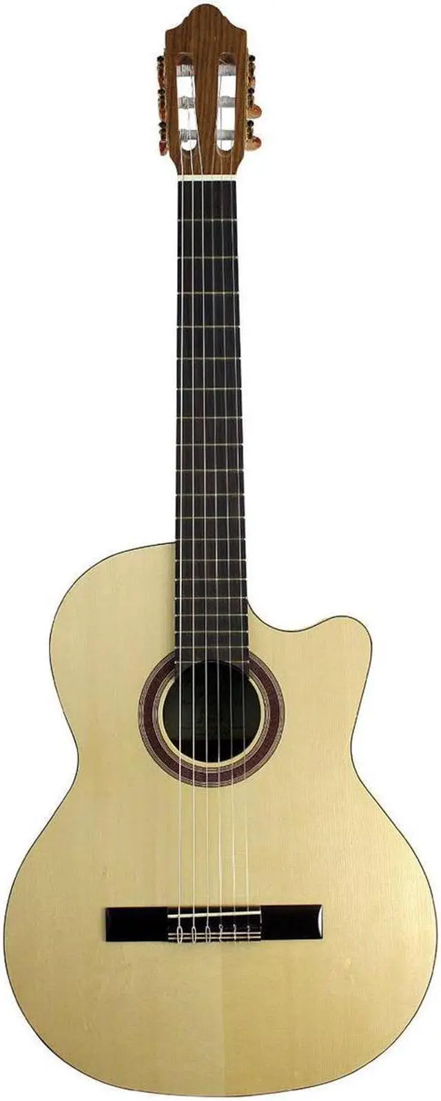 Alt view image 8 of 9 - Kremona R65CWC Nylon-String Acoustic-Electric Guitar Natural