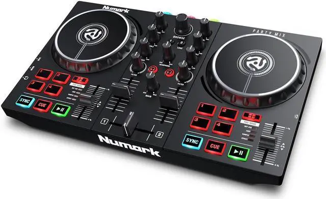 Alt view image 14 of 20 - Numark Party Mix II DJ Controller with Light Show