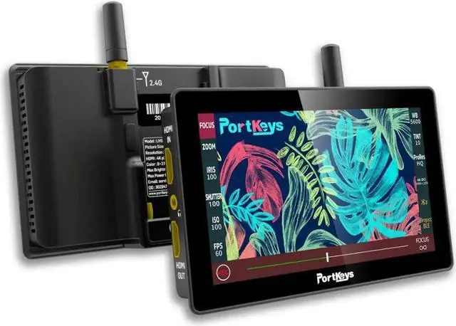 Alt view image 2 of 7 - Portkeys LH5P 5.5" Full HD Touchscreen Monitor with Camera Control for Tilta Nucleus N, Supports 4K HDMI