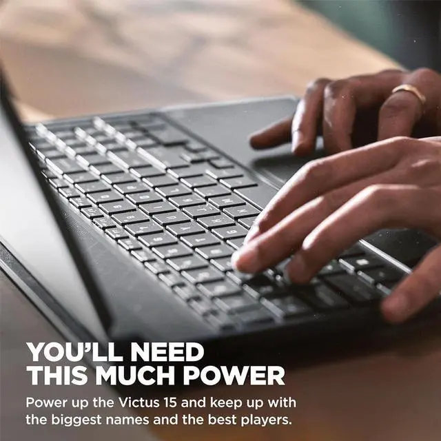 Alt view image 3 of 13 - HP VICTUS 15-fa1300nr 15.6" Gaming Laptop i5-12450H 8GB 512GB RTX4050 A05XLUAABA