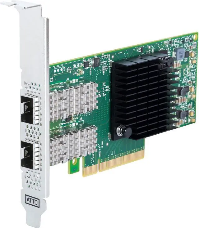 Alt view image 6 of 8 - ATTO 25Gigabit Ethernet Card FFRMN322000