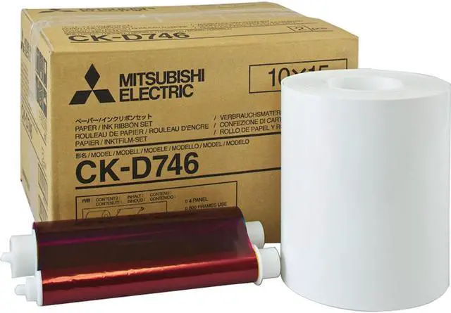 Alt view image 2 of 5 - Mitsubishi 4 x 6 Glossy Laminated Paper Roll and Inksheet For CP-D70DW; CP-D707DW Printers