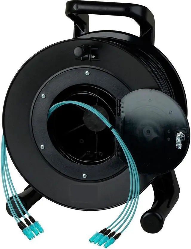 Main image of Camplex 250' 4-Channel LC Multimode OM3 Fiber Optic Tactical Reel