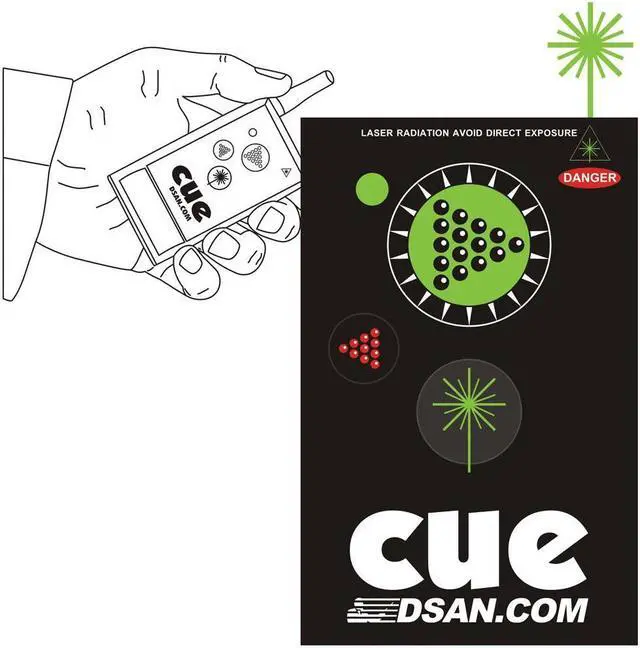 Main image of DSAN 3-Button Wireless Actuator for PerfectCue (Forward, Back and Green Laser)