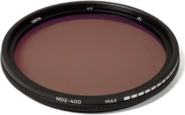 Alt view image 8 of 15 - Urth 49mm ND2-400 Variable ND Lens Filter 1-8 (6 Stop Range) UNDX400ST49