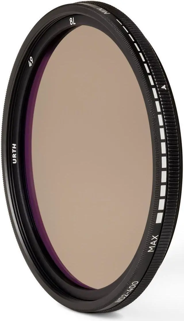 Alt view image 10 of 15 - Urth 49mm ND2-400 Variable ND Lens Filter 1-8 (6 Stop Range) UNDX400ST49