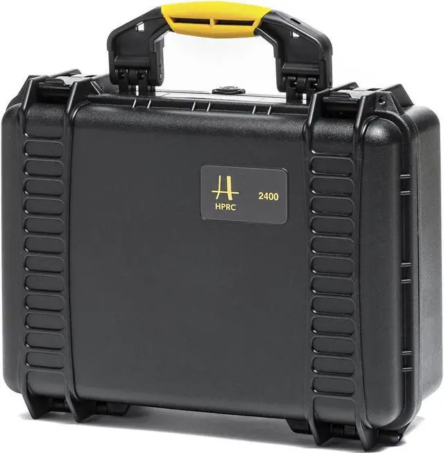 Alt view image 2 of 6 - HPRC 2400 Hard Case with Foam Insert for Sony FX3, Black with Yellow Handle