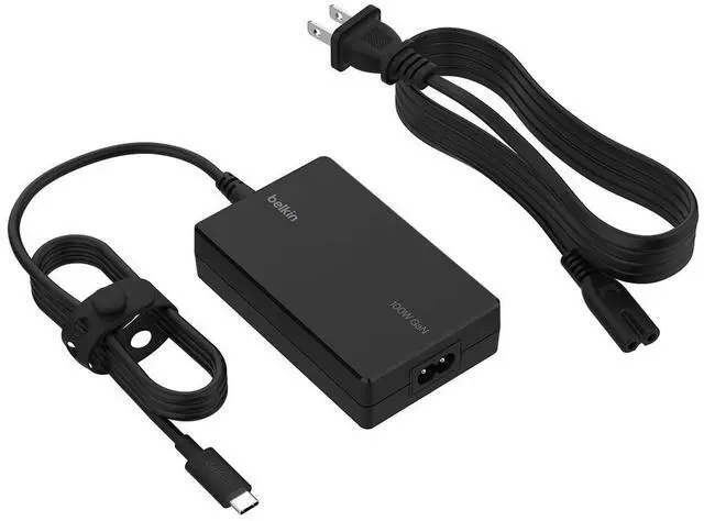 Alt view image 2 of 3 - Belkin Connect 100W USB-C GaN Power Adapter for Laptop/Gaming Device