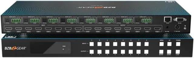 Main image of BZB GEAR BG-8K-88MA 8x8 8K 48Gbps HDMI 2.1 Matrix Switcher with Scaler