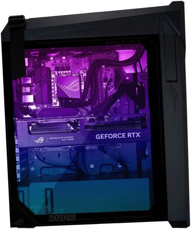 Alt view image 4 of 16 - Asus ROG G16CHR G16CHR-XS776S Gaming Desktop Computer Intel Core i7 14th Gen i7-14700F 32 GB 1 TB SSD Tower Gray Intel Chip Windows 11 Pro NVIDIA GeForce RTX 4070 SUPER G16CHRXS776S