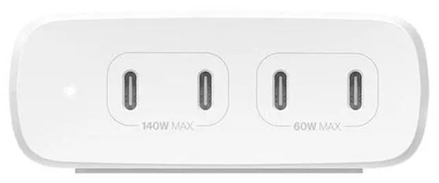 Alt view image 8 of 11 - Belkin 200W 4-Port USB-C GaN Charger, White