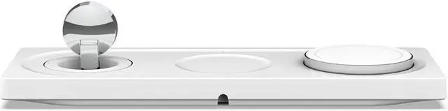 Alt view image 14 of 15 - BELKIN WIZ016TTWH BOOST CHARGE PRO White 3-in-1 Wireless Charging Pad with MagSafe