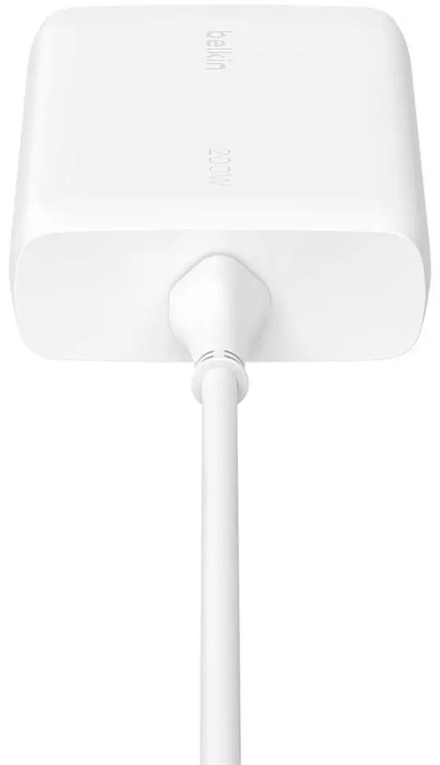 Alt view image 10 of 11 - Belkin 200W 4-Port USB-C GaN Charger, White