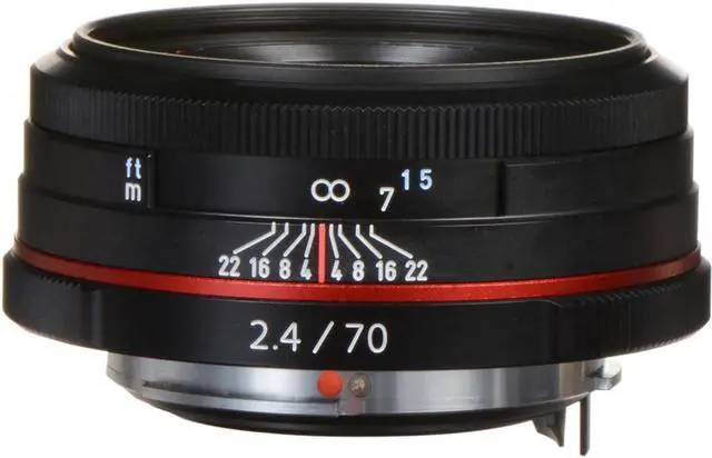 Alt view image 2 of 7 - Pentax K-Mount HD DA 70mm f/2.4 70-70mm Fixed Lens for Pentax KAF Cameras (Limited Black)