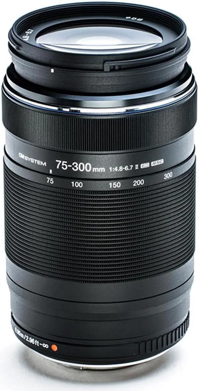Alt view image 2 of 11 - OM System M.Zuiko Digital - 75 mm to 300 mm - f/6.7 - f/4.8 - Super Telephoto Varifocal Lens