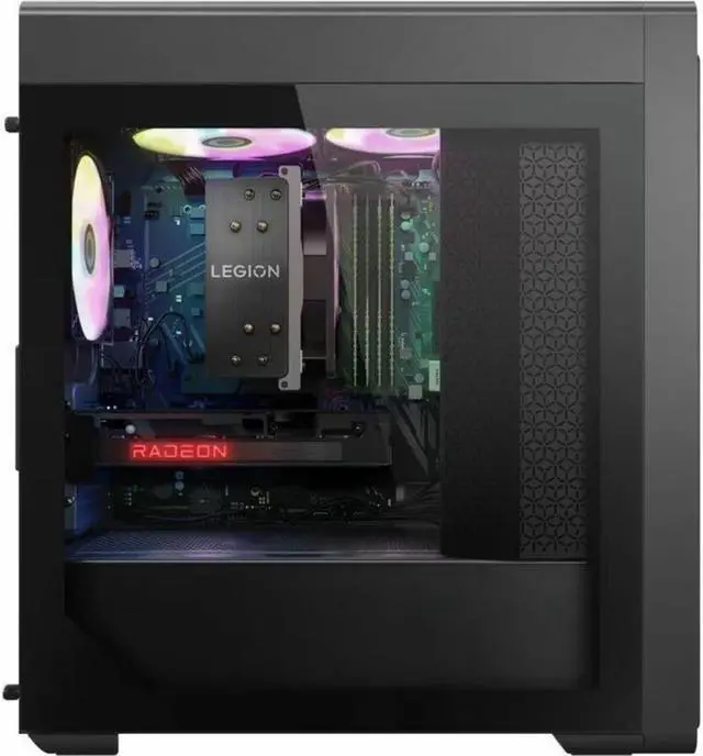 Alt view image 12 of 15 - Lenovo Legion T5 26ARA8 90UX0015US Gaming Desktop Computer - AMD Ryzen 7 7700 - 32 GB - 1 TB SSD - Tower - Storm Gray - AMD B650 Chip - Windows 11 Pro - NVIDIA GeForce RTX 4060 8 GB GDDR6 - English Ke