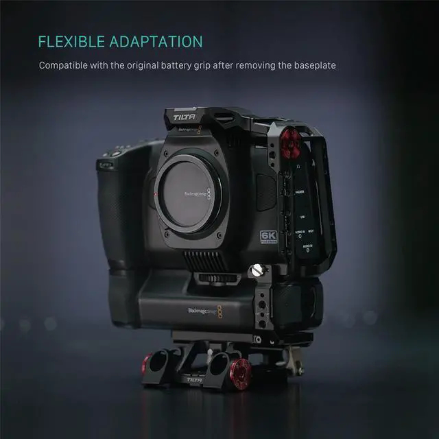 Alt view image 7 of 7 - Tilta Full Camera Cage Advanced Kit for BMCC 6K, Black