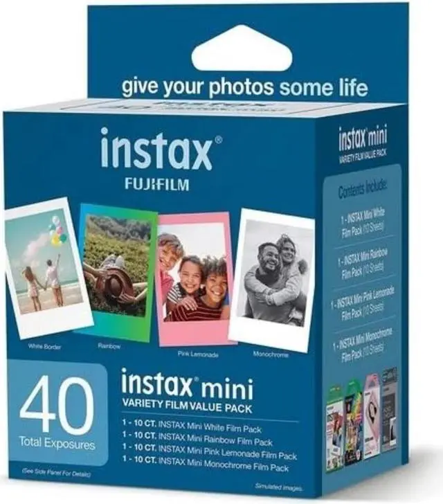 Alt view image 3 of 5 - Fujifilm Instax Mini Instant Film Variety Value Pack, 40 Exposures #600021108