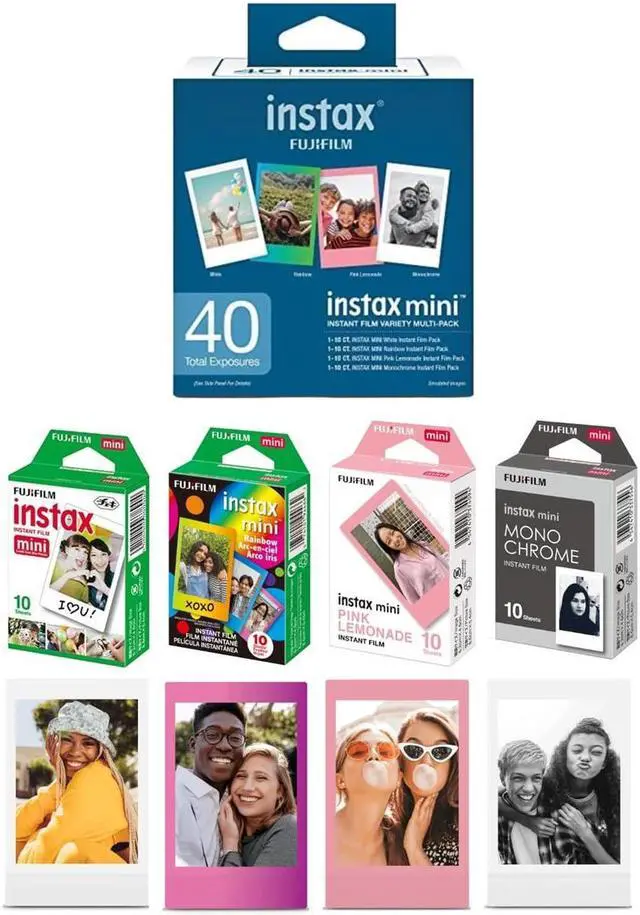 Alt view image 5 of 5 - Fujifilm Instax Mini Instant Film Variety Value Pack, 40 Exposures #600021108