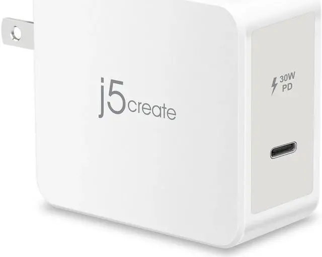 Alt view image 7 of 9 - j5create 30W PD USB-C™ Wall Charger